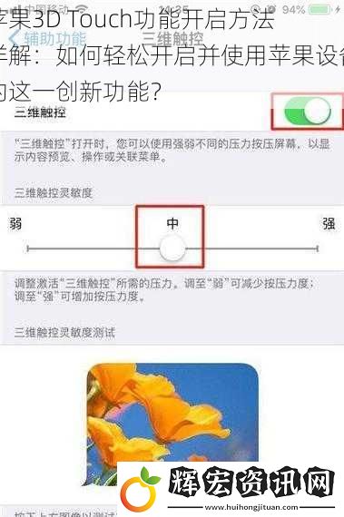 蘋果3D Touch功能開啟方法詳解：如何輕松開啟并使用蘋果設備的這一創新功能？