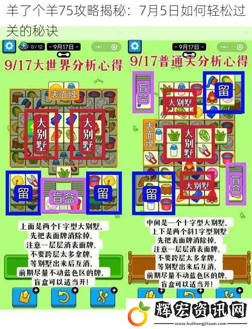 羊了個羊75攻略揭秘：7月5日如何輕松過關的秘訣