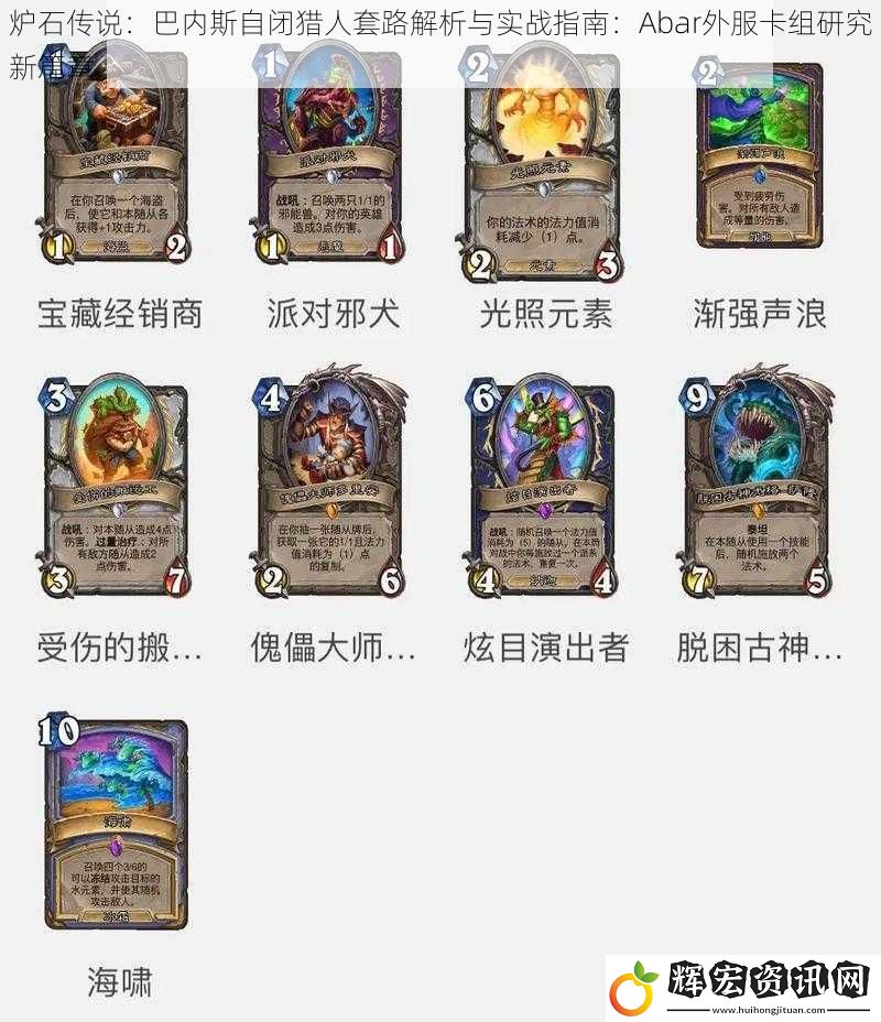 爐石傳說：巴內斯自閉獵人套路解析與實戰指南：Abar外服卡組研究新篇章