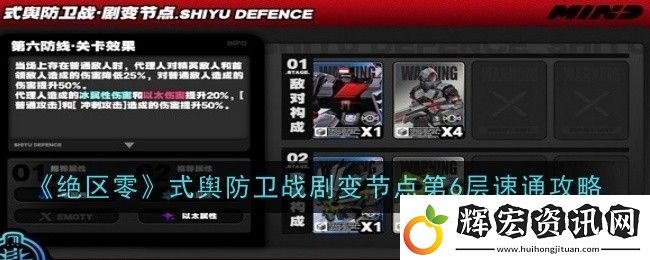 絕區零式輿防衛戰劇變節點第6層怎么打