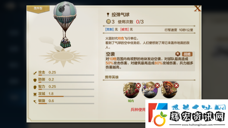 世界啟元火器時代氣球的作用是什么