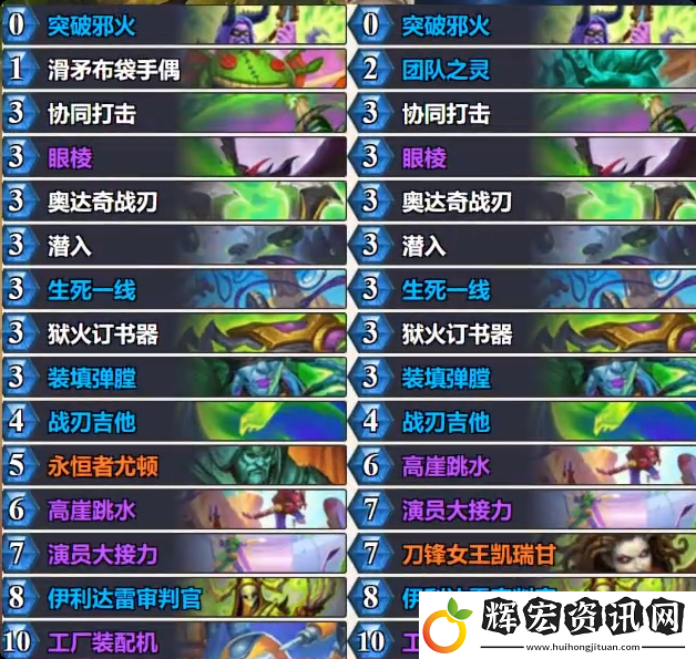爐石傳說亂斗快攻瞎卡組代碼