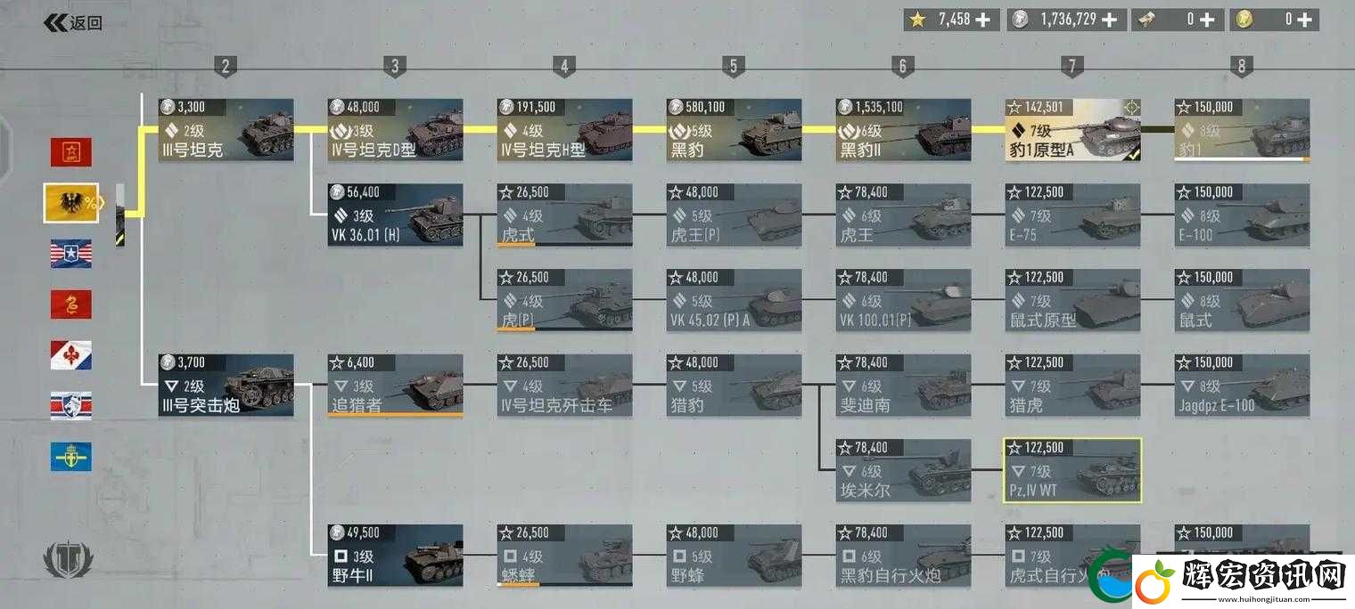戰地風暴中戰車坦克種類繁多