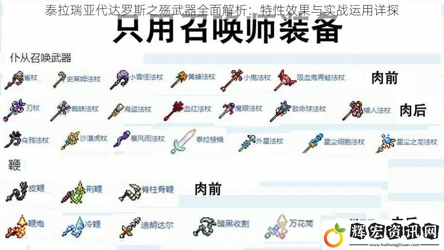 泰拉瑞亞代達羅斯之殤武器全面解析：特性效果與實戰運用詳探