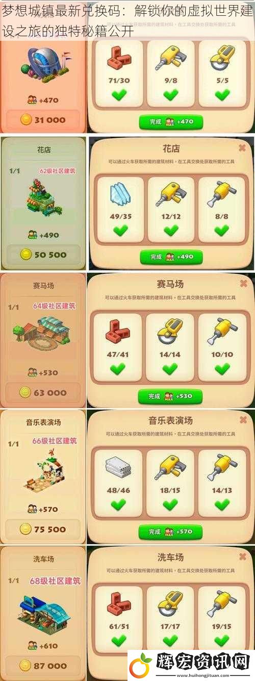 夢想城鎮最新兌換碼：解鎖你的虛擬世界建設之旅的獨特秘籍公開