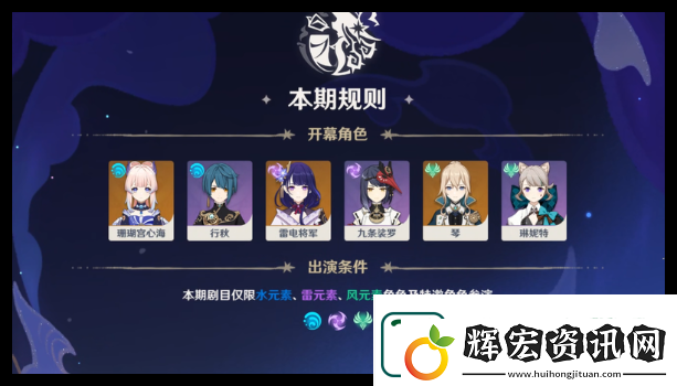 原神幻想真境劇詩第6期低配打法公式