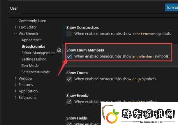 vscode怎么顯示枚舉成員