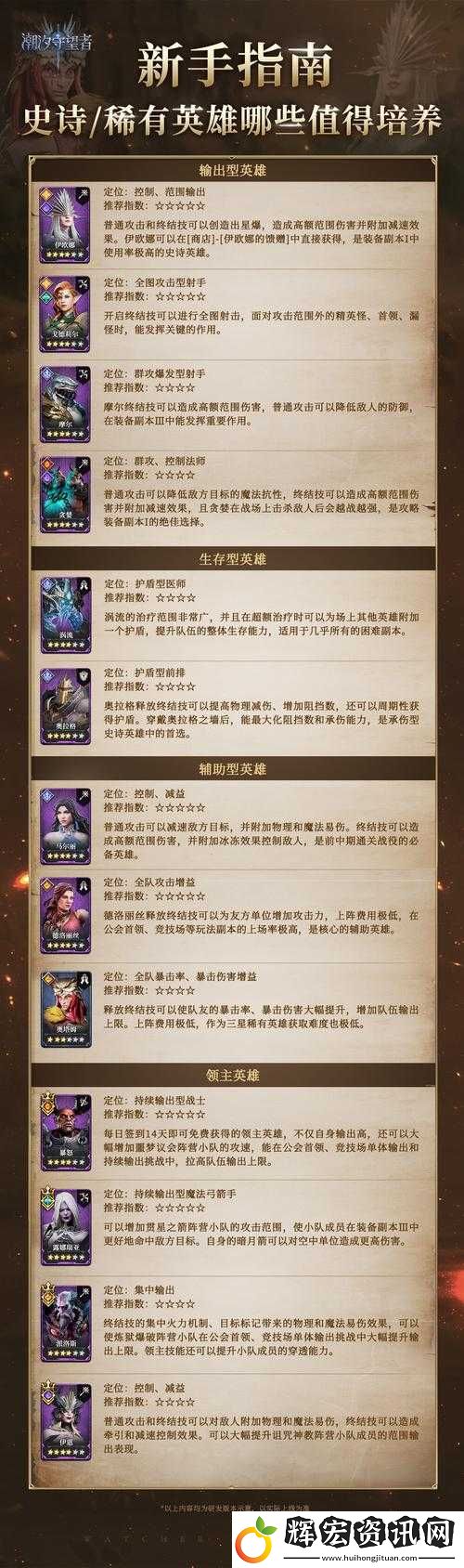 暗黑英雄傳英雄培養新玩法
