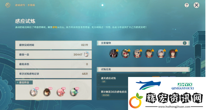 原神4.2版本感應試煉試用陣容怎么搭配