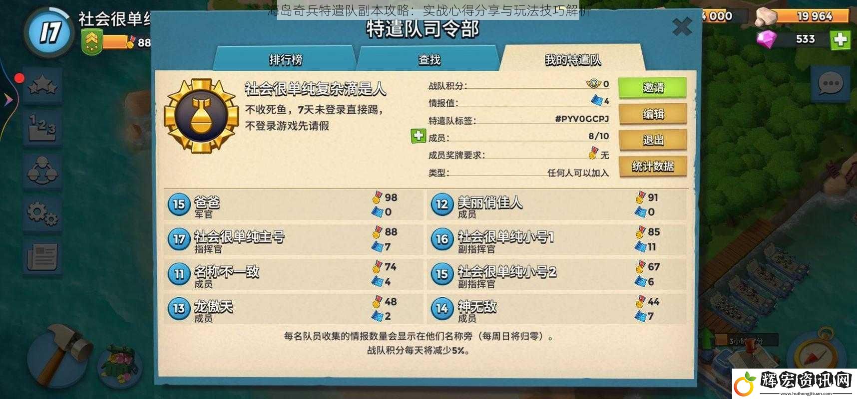 海島奇兵特遣隊副本攻略：實戰心得分享與玩法技巧解析