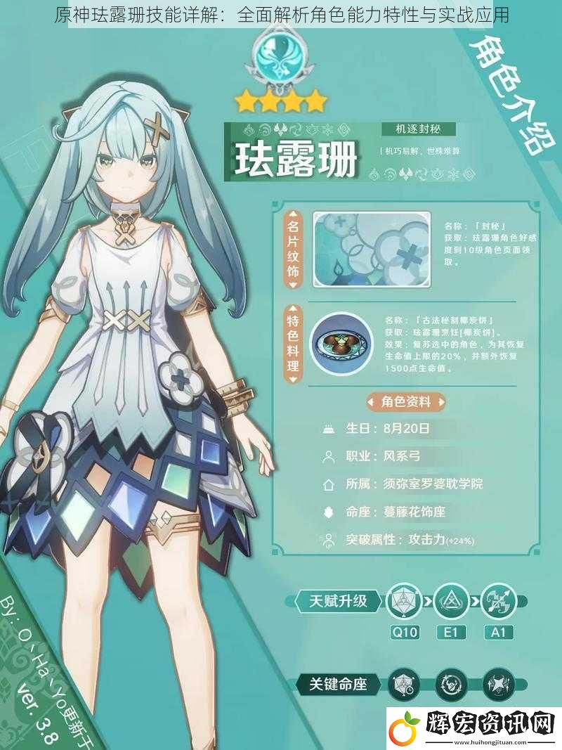 原神琺露珊技能詳解：全面解析角色能力特性與實戰應用