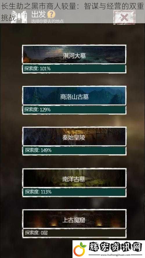 長生劫之黑市商人較量：智謀與經營的雙重挑戰