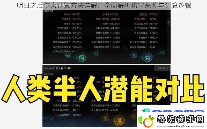 明日之后傷害計算方法詳解