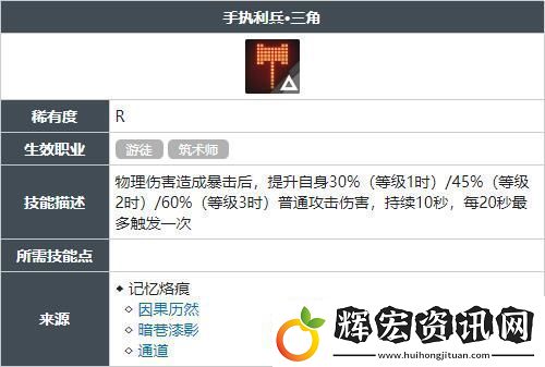 白荊回廊手執利兵三角技能獲得方法